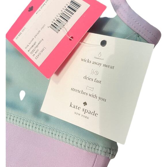kate spade new york Colorblock Spliced one shoulder Sports Bra NWT $88 XS - Picture 6 of 11